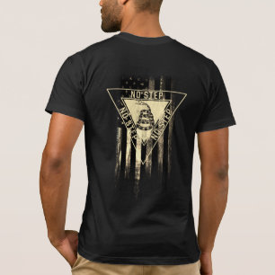 T-SHIRT PAS D'ÉTAPE GADSDEN SNAKE AÉRONEF AMERICAN FLAG