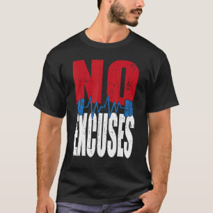 T-shirt Pas D'Excuses Gym Bodybuilding