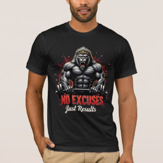 T-shirt Pas d'Excuses – Juste des Résultats | Beast Mode G