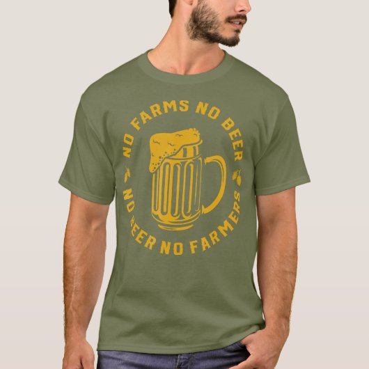 T-shirt Pas d'exploitation agricole Pas de bière Pas d'agr (Devant)
