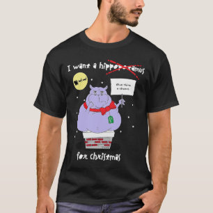 T-shirt Pas d'hippopotame pour la citation sarcastique de