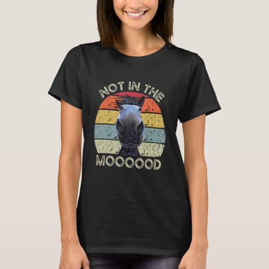 T-shirt Pas d'humeur Cheval (Devant)
