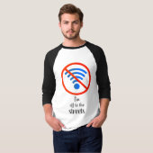 T-shirt "Pas d'Internet ? Pas de problème !", Funny cyber  (Devant entier)