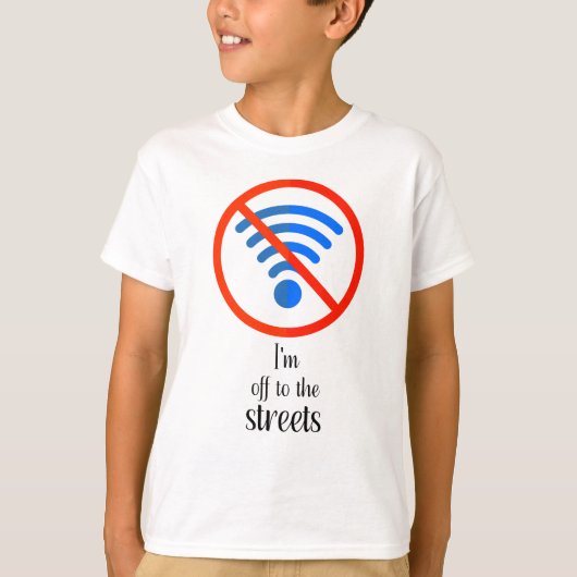T-shirt "Pas d'Internet ? Pas de problème !", Funny cyber (Devant)