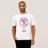 T-shirt "Pas d'Internet ? Pas de problème !", Funny cyber (Devant entier)