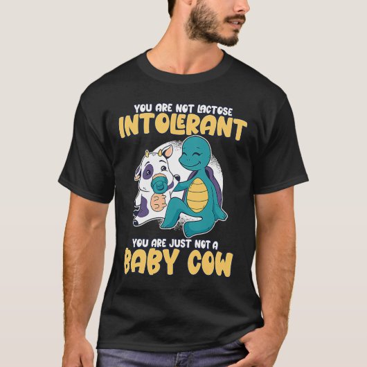 T-shirt Pas d'intolérance au lactose juste pas une vache d (Devant)
