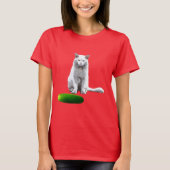T-shirt Pas drôle, Chat et Concombre (Devant)