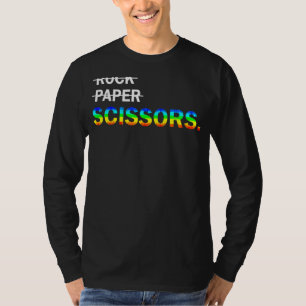 T-shirt Pas du papier rock C'est des ciseaux Lgbt Lesbians