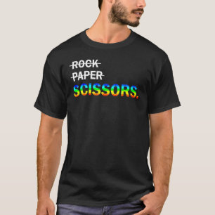T-shirt Pas du papier rock C'est des ciseaux Lgbt Lesbians