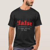 T-shirt Pas faux code programmeur ordinateur (Devant)