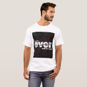 T-shirt Pas fini - Effet texturé de Maroon (Devant entier)