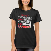 T-shirt Pas Impossible Attitude Marcheur de construction (Devant)