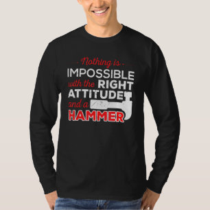 T-shirt Pas Impossible Attitude Marcheur de construction