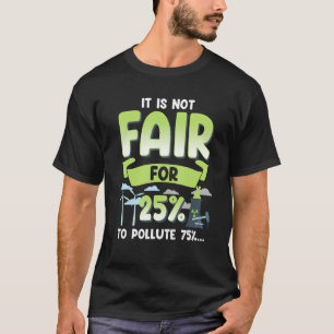 T-shirt Pas juste 25 pour polluer 75 énergie verte renouve