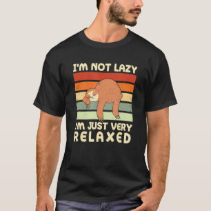 T-shirt Pas Lazy Juste Très Relaxé Sloth Randonnée Randonn