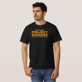 T-shirt Pas le pire gestionnaire de projet drôle PM (Devant entier)
