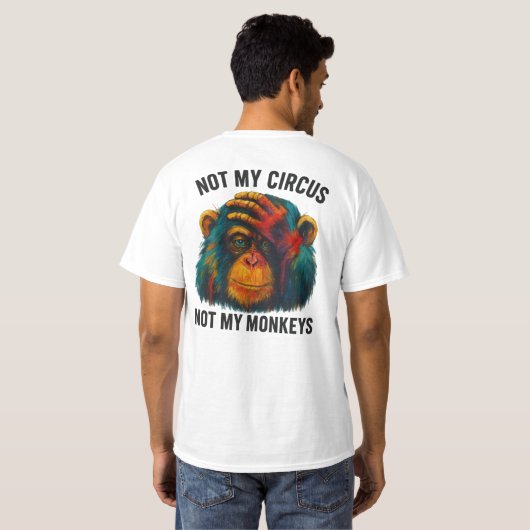 T-SHIRT PAS MES SINGES (Dos entier)