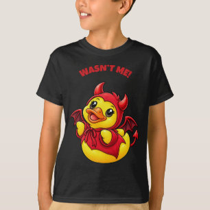 T-shirt Pas Moi Petit Diable Canard en Caoutchouc Hallowee