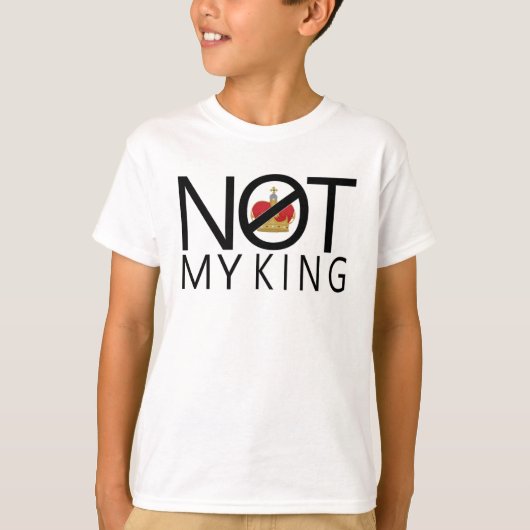 T-shirt Pas mon roi (Devant)