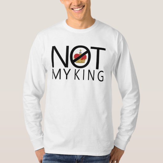 T-shirt Pas mon roi (Devant)