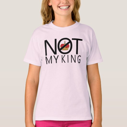 T-shirt Pas mon roi (Devant)
