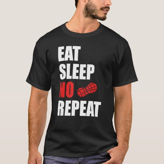 T-shirt Pas Nut Novembre Manger Sleep No Nut Répéter NNN m (Devant)