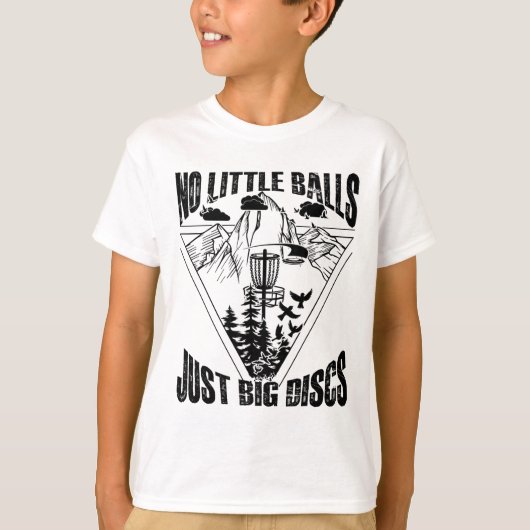 T-shirt Pas petit juste gros disques Disc Golf (Devant)