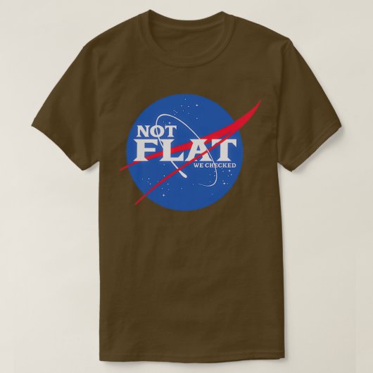 T-shirt Pas plat que nous avons vérifié (Design devant)
