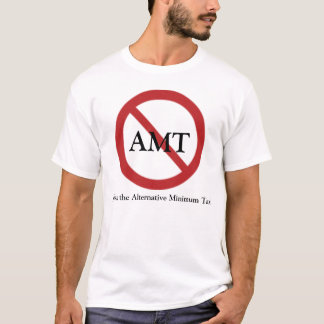 T-shirt Pas plus de chemise d'AMT