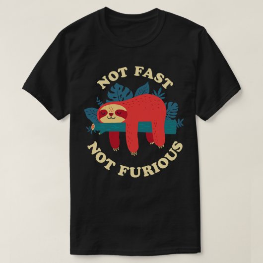 T-shirt Pas rapide pas furieux (Design devant)
