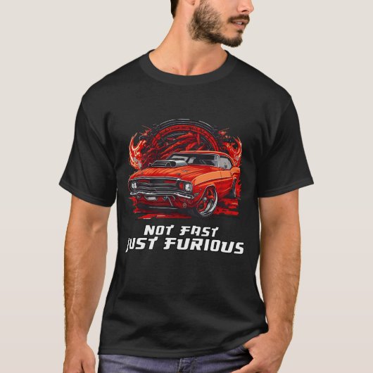 T-shirt pas rapide seulement furieux chemise de course de (Devant)