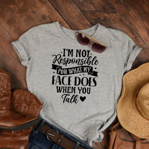 T-shirt Pas responsable drôle offensive sarcastique