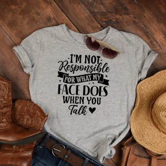 T-shirt Pas responsable drôle offensive sarcastique