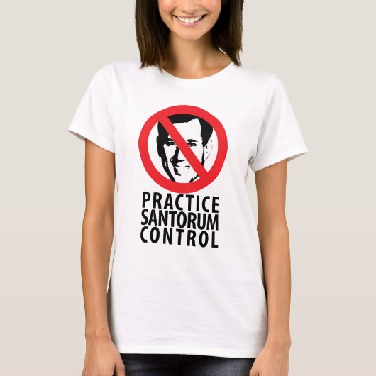T-shirt Pas Rick Santorum en 2012 (Devant)