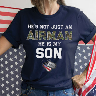T-shirt Pas seulement un aviateur Il est mon fils Chien Mi