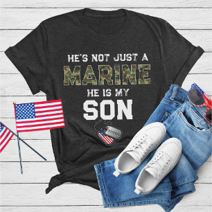T-shirt Pas Seulement Une Marine Il Est Mon Fils Militaire