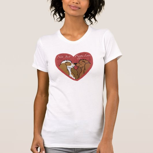 T-shirt Pas simplement amour de chiot (Devant)