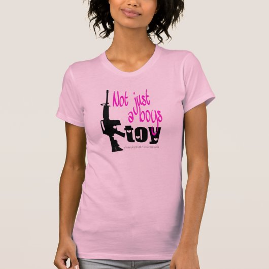 T-shirt Pas simplement un jouet de garçons (Devant)