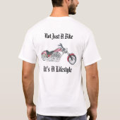 T-shirt Pas simplement un vélo, c'est un mode de vie (Dos)
