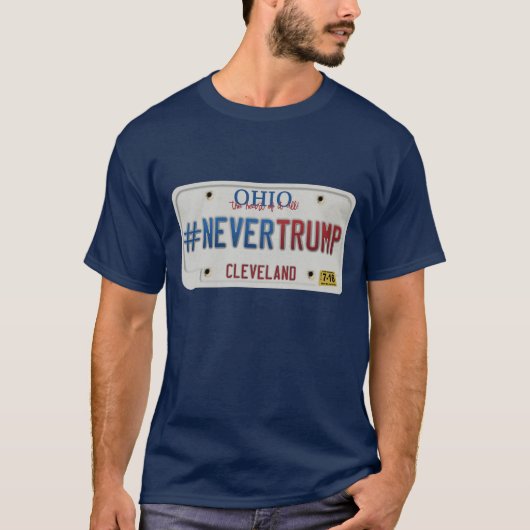 T-shirt Pas trump jamais - Cleveland, OH (la VERSION des (Devant)