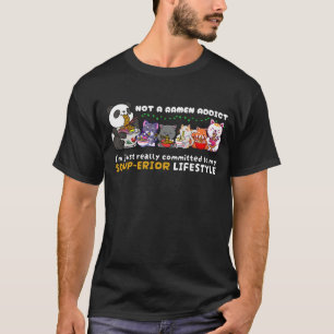 T-shirt Pas un accro au ramen