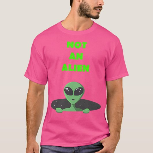 T-shirt Pas un Alien (Devant)