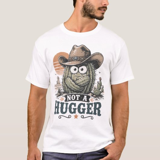 T-shirt Pas un câlin (Devant)