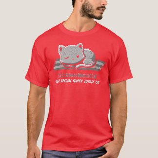 T-shirt Pas un chat domestique régulier Noir