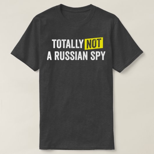 T-shirt Pas un espion russe (Design devant)