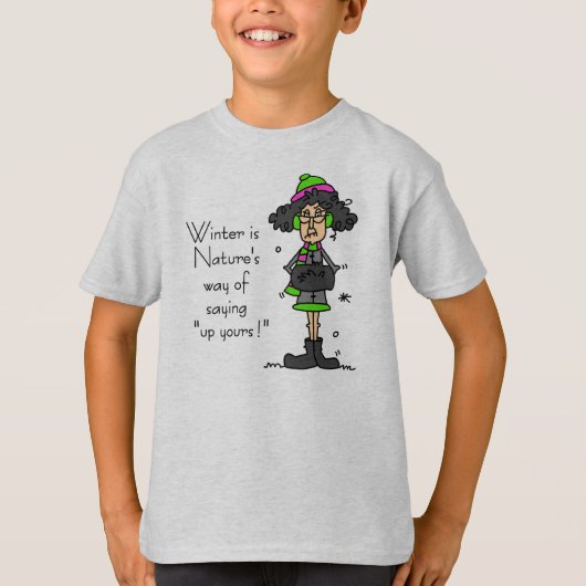 T-shirt Pas un fan d'hiver (Devant)