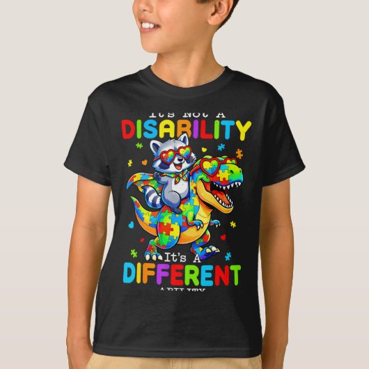 T-shirt Pas un handicap, une capacité différente pour les (Devant)