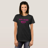T-shirt Pas un jeu de garçons Bold Rose (Devant entier)