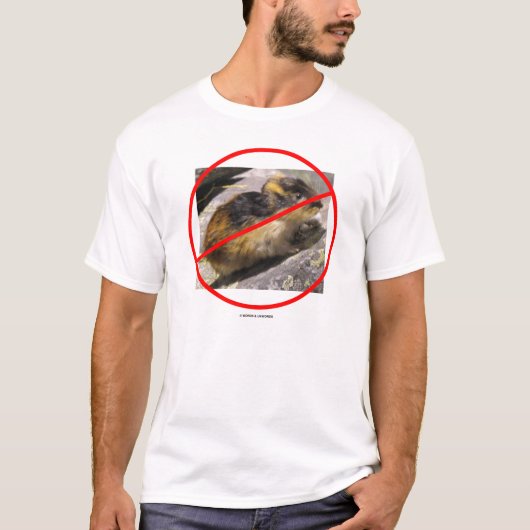 T-shirt Pas un lemming (humour de lemming) (Devant)