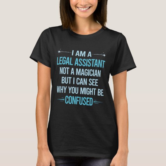 T-shirt Pas un magicien - Assistant juridique (Devant)